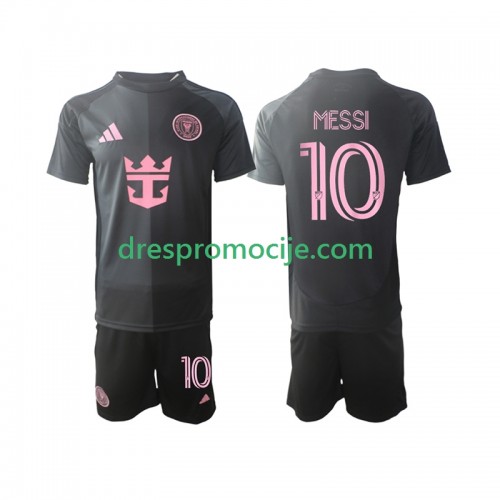 Inter Miami Lionel Messi 10 Dres Dječji Gostujući 2025 Kratkih Rukava Inter Miami Lionel Messi 10 Dres Dječji Gostujući 2025 Kratkih Rukava